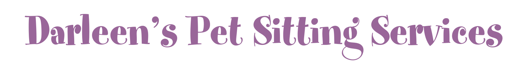 DarPetSit — Darleen's Pet Sitting Services